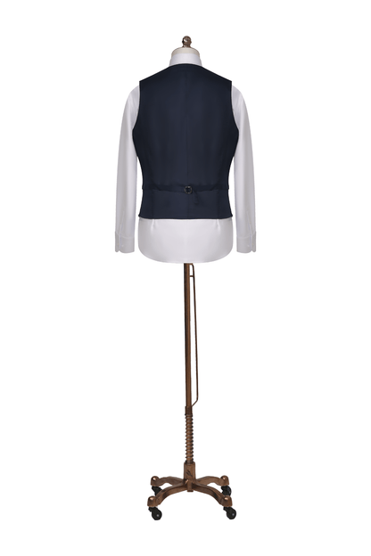 Navy Check - 3 Piece Suit - The Drafting Room