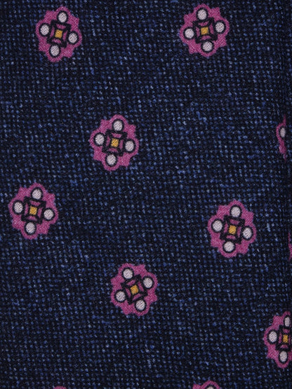 Luxury 3-Fold Wool Necktie in Gray