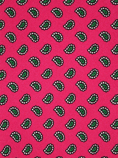 Luxury 3-Fold Silk Necktie in Pink