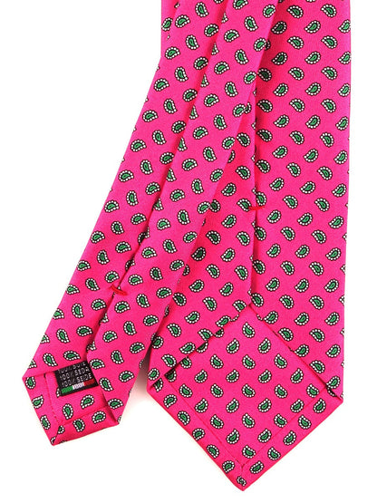 Luxury 3-Fold Silk Necktie in Pink