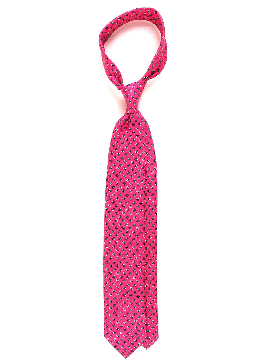 Luxury 3-Fold Silk Necktie in Pink