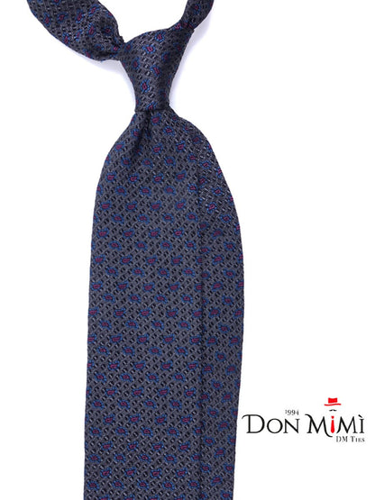 Luxury 3-Fold Silk Necktie in Grey