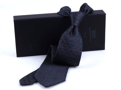 Luxury 3-Fold Silk Necktie in Grey