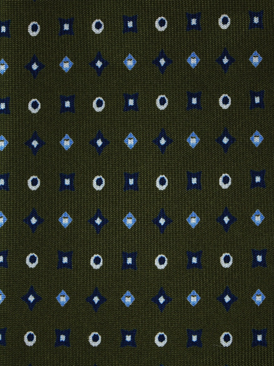 Luxury 3-Fold Silk Necktie in Green