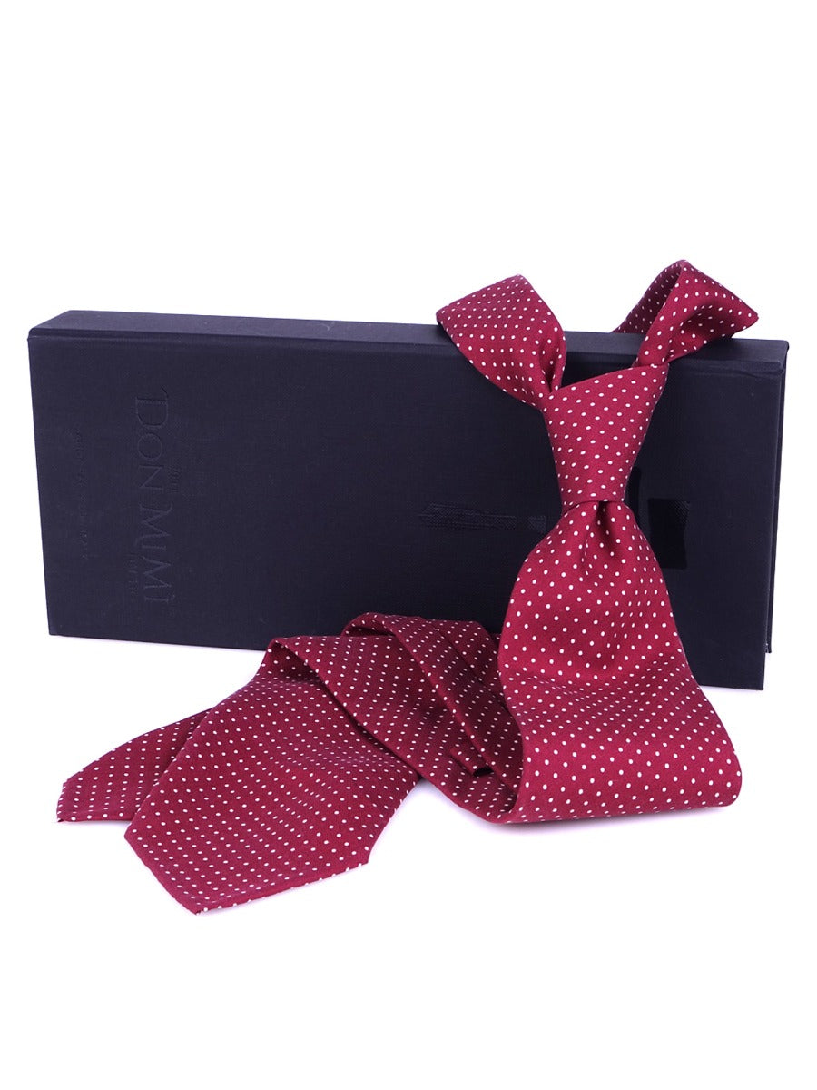 Luxury 7-Fold Tie – Bordeaux