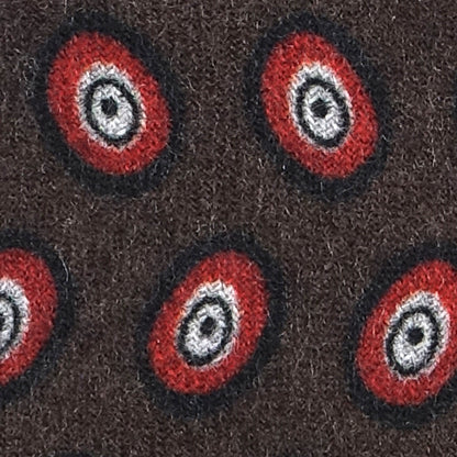 Luxury 3-Fold Wool Necktie in Brown